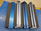 16"x1.75" Blue Anodized Aluminum Light Curtain 90 degree Mirror set of 3 Frames