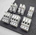 Lot of 8 ETI Fuse Holder EFD 10 1p 10 x 38 002540001 DIN Rail 3, 2 and 1 Unit