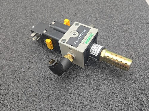 Numatics FlexiBlok S22C-CB4LM Pneumatic Valve 110V AC Slow Start Assembly