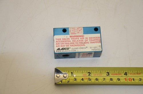 Aladco 511201 Clean-Check Push Button Clean Check Valve