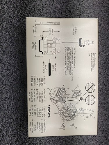 Allen Bradley 1492-W4 Terminal Blocks Feed Through Space Saver Lot of 50