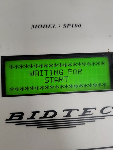 BIDTEC SP100 Spin Coater Control Unit 110/220VAC w/ Remote Switch Box Powers Up