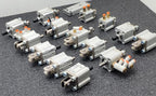 Lot of 15 SMC CQ2D20-15DM-W / CQ2D2015DMW Push Pull Pnuematic Compact Cylinder