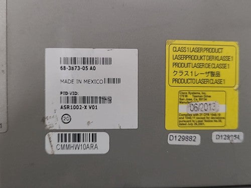 Cisco ASR 1002-X Aggregation Services Router SPA Module Rack Mount Chassis