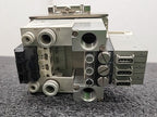 SMC ZZQ-ZB2B Vacuum Ejector Manifold with 3x ZQ Series Modules Rail Mount