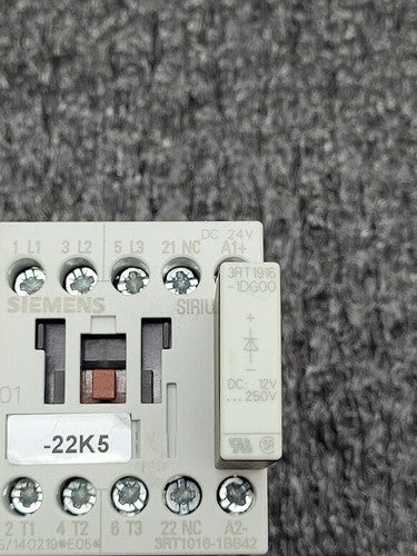 Siemens Contactor 3RT1016-1BB42 G/140219 *E05* 3RT1916-1DGOO Diode 24VDC Coil