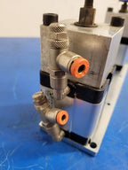 Pneumax Pneumatic Dual Cylinder Actuator w/ Adjustable stops 2420A1513