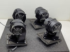 Lot of 4 Squirrel Cage Dual Sided Motor Cooling Fan Phase 2 Space Blower EB1 (B)