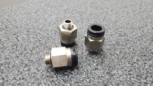 3x SMC KAH10-U02 Antistat One-Touch Fittings 10mm Applicable Tubing 1/4" Thread