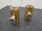 Pneu-Trol Deltrol F-35B Brass Flow Control Needle Valve Fluid Regulator Lot of 2