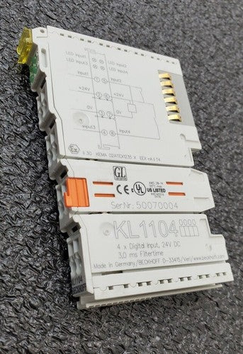 BECKHOFF KL1104 KL 1104 4x Digital Input Module 24V DC