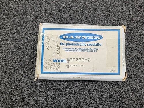 Banner Engineering BF23SM2 Fiber Optic Sensor Assembly Glass Diffuse Reflective