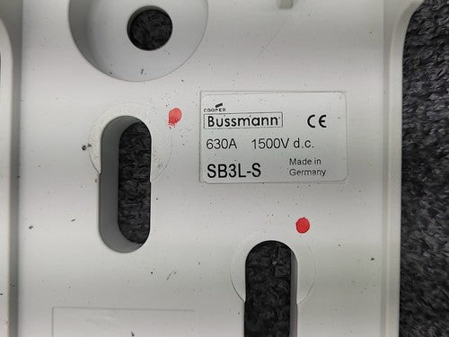 4 Bussmann PV-400A-3L 400A gPV Photovoltaic Fuses with Holders & Terminal Covers