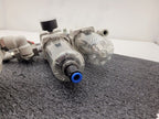 Lot of 2x SMC Filter Regulator Shutoff Vent Valve VHS30-03 AW40-03DG-A AL40-03-A