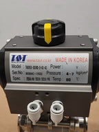 TAVT TA0650 Pneumatic Actuated Ball Valve 1-1/2" Stainless Steel Vacuum DN40