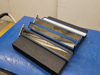 16"x1.75" Blue Anodized Aluminum Light Curtain 90 degree Mirror set of 3 Frames