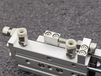 SMC MXS6-30 Pneumatic Cylinder Linear Air Slide Table Actuator w/ Stops