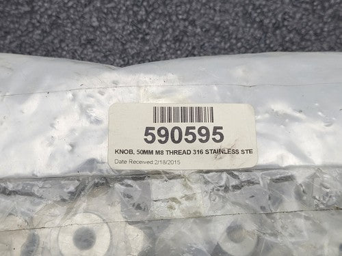 Lot of  22x Stainless Steel 316 SS Five Point Star Hand Knob 50mm/M8 592595