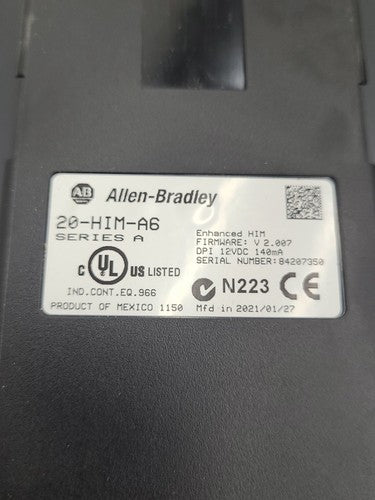 Allen Bradley PowerFlex 755 VFD AC Drive 20G11ND065AA0NNNN 2021 50HP 37kW 480VAC