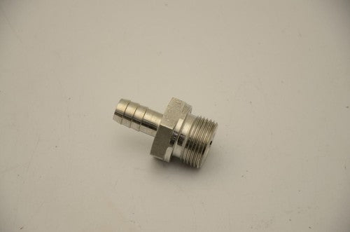 Screw-In Hose Barb, 3/8"ID, 3/4"NPSM, For 1/2"ID Hose, SS, Lot of 10 - NEW