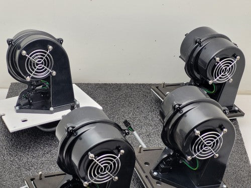 Lot of 4 Squirrel Cage Dual Sided Motor Cooling Fan Phase 2 Space Blower EB1