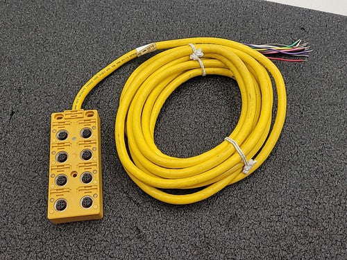 Turck VB 80-P7X9-5 M8 Sensor Distribution Junction Block Box Flying Lead Cable