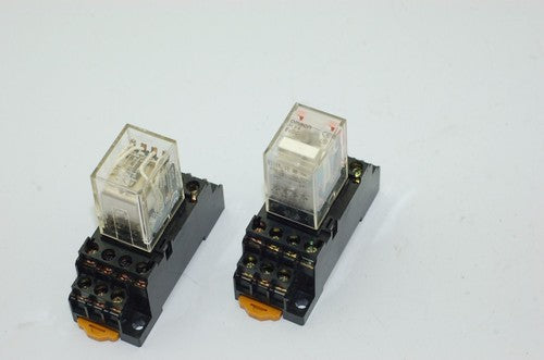 Omron, NAIS, Schrack & Releco Industrial Relays, 6V, 24V, 200V - Lot of 11
