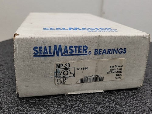 SealMaster MP-23 1-7/16" Pillow Block Bearing Housing Morse Industrial