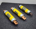 LOT of  3  LOW PEAK BUSSMANN LPS-RK-200SP current limiting fuses.