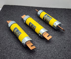 LOT of  3  LOW PEAK BUSSMANN LPS-RK-200SP current limiting fuses.