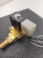 SMC 1" Solenoid VXZ2350-06-5DZ1 Air Water Oil Valve 24VDC 3/4" Hose Barb 145 PSI