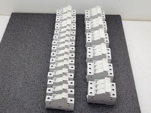 Lot of 20  ETI Fuse Holder EFD 10 1p 10 x 38 002540001 DIN Rail 3, 2 and 1 Unit