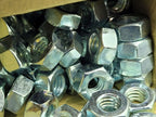 Lot of 200 Earnest Black Diamond 1/4-20 Grade 5 Hex Nuts Zinc Clear Plated