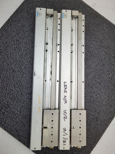 Lot of 2x FESTO SLG-18-275-YSR-A SA-208432 Linear Drive Air Actuator says: leaks