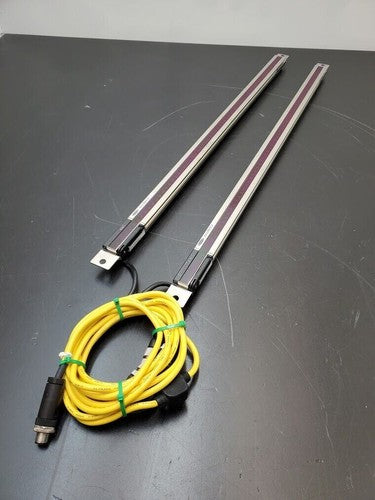 2x Banner SLPE14-690NP8 690mm Safety Light Curtain 69 Beam Emitter Receiver 7m
