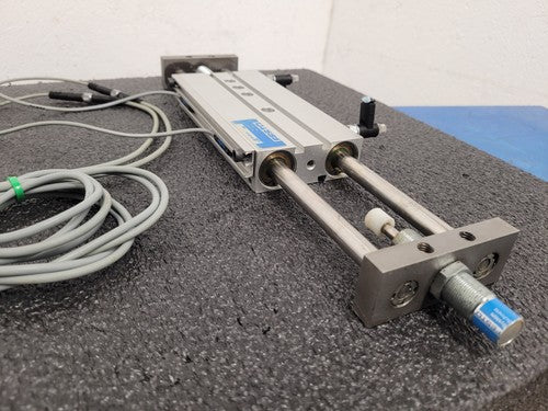 Festo DPZ-25-100-P-A 32705 Pneumatic Linear Air Cylinder Actuator w/ Sensors