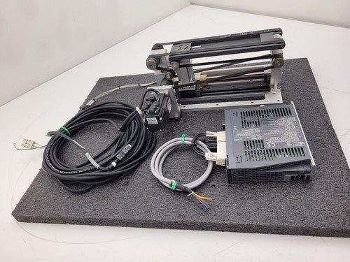 Mitsubishi 100W Servo Extendable Pneumatic Conveyor System HF-KP13 + MR-J3-10A B