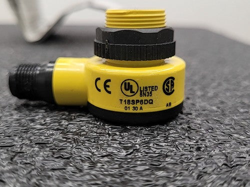 Banner T18SP6DQ 34631 Photoelectric Diffuse Proximity Sensor M18 Right Angle