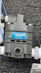 Lot of 2x Plast-O-Matic X1108-PP Pneumatic Diaphragm Valve 1/2in Npt
