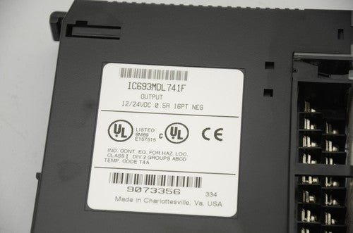 GE Fanuc IC693MDL741F 12/24VDC Output Module, 16PT