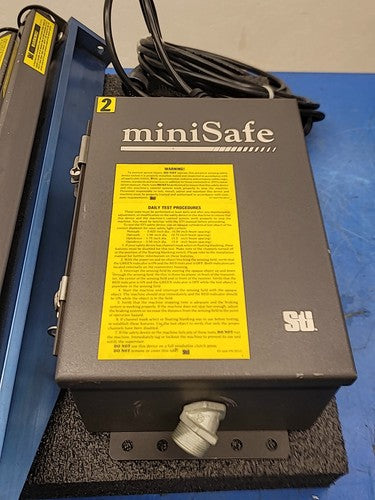 STI miniSafe Infrared Safety Light Curtain Controller w/ Cable & Mounting Rails