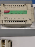 2 IDEC Micro-1 PLC Programmable Logic Controller Lot Sola Power Supply DIN Rail