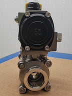 TAVT TA0650 Pneumatic Actuated Ball Valve 1-1/2" Stainless Steel Vacuum DN40