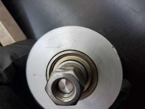 Lot of 10 NSK Aluminum 6002Z Conveyor Belt Roller 2.30" 1.30" M12x1.75 Stud