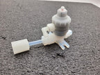 SMC LVQ20-Z07N-9 High Purity Pneumatic Diaphragm Valve 80PSI NC 1/4" Flate PFA