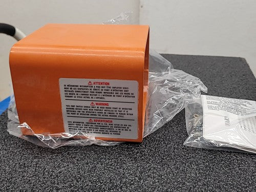 Linemaster 522-B14 Full Guard Foot Switch Protective Enclosure Orange Steel LOT