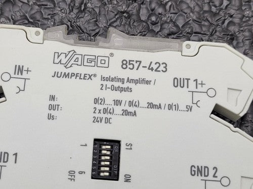 Wago 857-423 Jumpflex Isolating Amplifier Signal Conditioner Signal Splitter