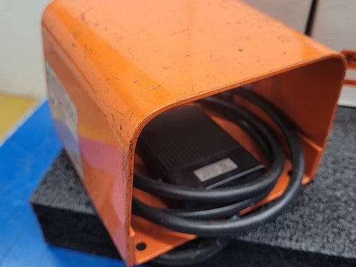 Linemaster 522-B14 Full Guard Foot Switch Protective Enclosure Orange Steel LOT