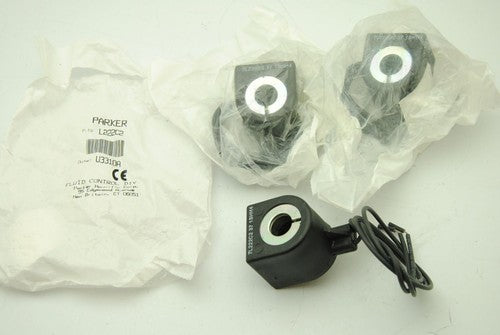 Parker L222C2 Solenoid Valve Control 7L222C22 37 1SHH4 24VDC 10W New Lot of 3