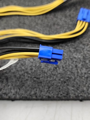 Supermicro CBL-PWEX-1028 Power Extension Cable 30cm Lot of 6 Blue Connectors